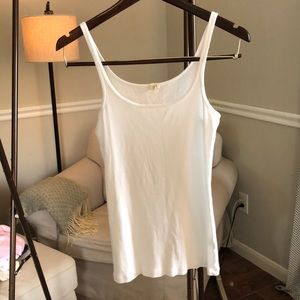 J crew white tank